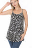 Zenana Womens Leopard Print Reversible Front Back Cami