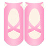 Sublime Designs Adult Fun Printed No Show Socks, Ballet Shoes