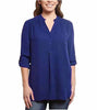 Ali & Kris Womens Roll Tab, High-Low Hem, Lightweight Blouse