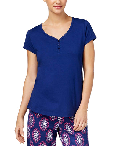 Charter Club Women's V-Neck Cotton Pajama Top