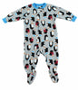 Baby Boys Printed 1 Piece Fleece Footy Pajama