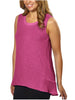 Adrienne Vittadini Womens High-Low Sleeveless Blouse Top
