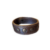 Womens Vintage Style Snap Closure Leather Bracelet