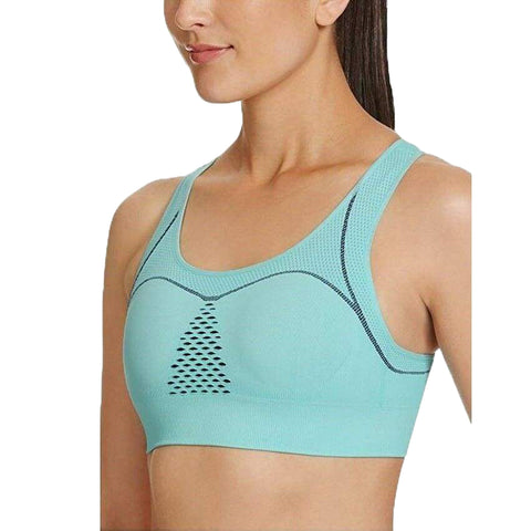 Berlei Womens Electrify Seamless Low Impact Sports Bra (Ocean Glaze, Small)