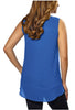 Adrienne Vittadini Womens High-Low Sleeveless Blouse Top