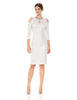 Women's Keyhole Metallic Knit Midi