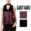 Juniors' Velvet Choker Top