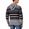 Men's Blanket Stripe Hoodie (Charcoal Heather, 3X-Large)