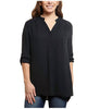 Ali & Kris Womens Roll Tab, High-Low Hem, Lightweight Blouse
