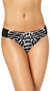 Bar III Womens Animal Print Hipster Bikini Swim Bottom, Black (XS)