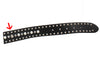 Steve Madden Stud & Imitation Pearl Belt New With Defect (Black, X-Large)