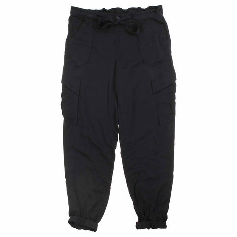 Juniors Tie-Front Classic Jogger Pant NWOT (Black, 11)