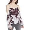 RACHEL Rachel Roy Womens Off-The-Shoulder Floral Print Blouse