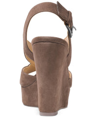 Michael Kors Womens Becky Wedge Sandal-New with Defect (Taupe, 10)