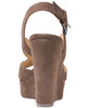 Michael Kors Womens Becky Wedge Sandal-New with Defect (Taupe, 10)