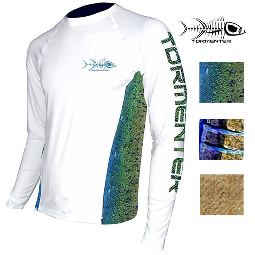 Tormenter Men's "Side To" Long Sleeve SPF-50 Fast Drying Performance Shirt