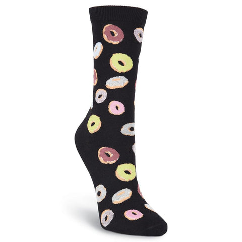 K. Bell Womens Donuts Crew Socks, Fun Casual Dress Socks