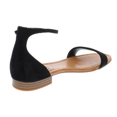 International Concepts Womens Yaffaf Flat Sandal New With Defect (Black,8)
