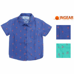 Ingear Resort Boys Short Sleeve Lux Shirt, Size Large, 8-10