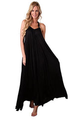 Ingear Womens Knit Halter Long Maxi Sun Dress, Cover Up