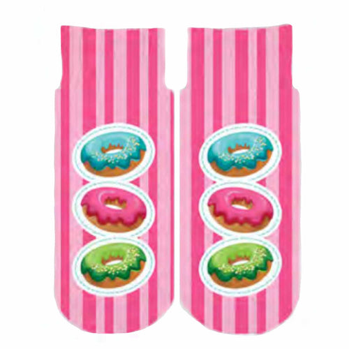 Sublime Designs Kids Fun Printed Ankle Socks Sweet Donut