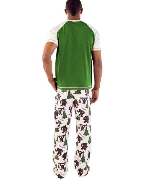 Lazy One Unisex I Believe.. Bigfoot Sasquatch Pajama Separates