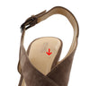Michael Kors Womens Becky Wedge Sandal-New with Defect (Taupe, 10)