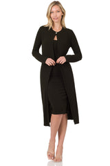 Zenana Womens Sleeveless Dress and Cardigan Two-piece Set
