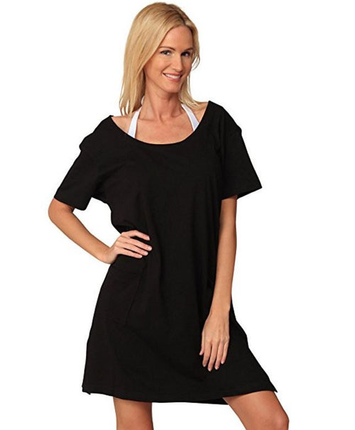 Ingear Womens Short Sleeve T-Shirt Cover Up Dress