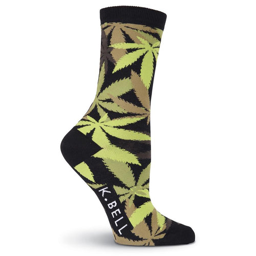 K. Bell Womens Pot Luck Crew Socks