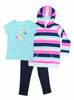 Baby Girl's 3 Piece Set-2 Shirts, 1 Pant