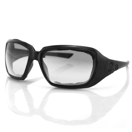 Bobster Womens Scarlet Sport Sunglasses Anti Fog Black Frame Clear Lens One Size