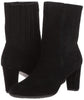 Womens Fifth Ave Mid Calf Suede Bootie Store Return (Black, 7M)