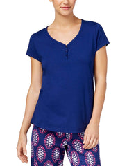 Charter Club Women's V-Neck Cotton Pajama Top
