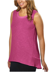 Adrienne Vittadini Womens High-Low Sleeveless Blouse Top