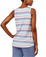 Alfani High-Low Pajama Tank Top (Island Stripe, XS)