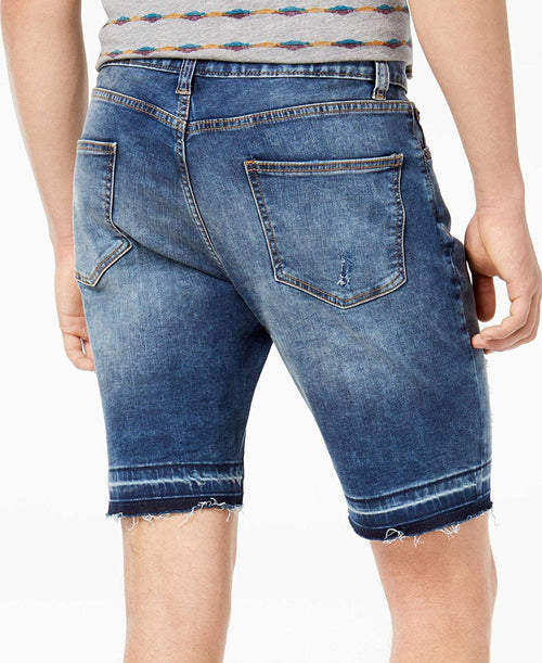 Mens Distressed Denim Shorts