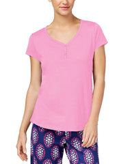 Charter Club Women's V-Neck Cotton Pajama Top