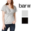 Bar III Womens Twist-Front Top