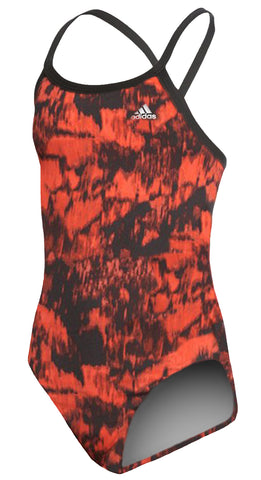 Girls Vortex Back Equinox Camo Print One Piece Swimsuit