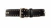 Steve Madden Stud & Imitation Pearl Belt New With Defect (Black, X-Large)