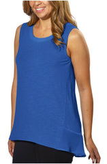 Adrienne Vittadini Womens High-Low Sleeveless Blouse Top