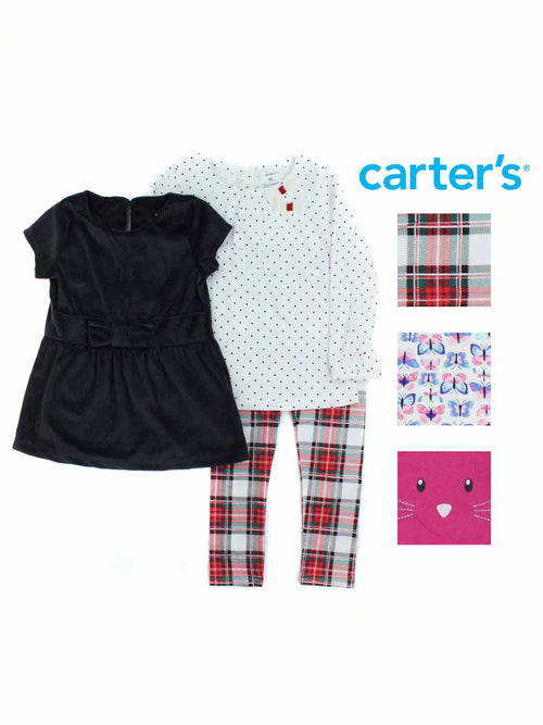 Toddler Girls 3-Piece Playwear Outfit Set