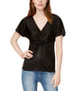 Bar III Womens Twist-Front Top