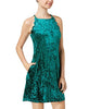 BCX Juniors' Scalloped Velvet Dress