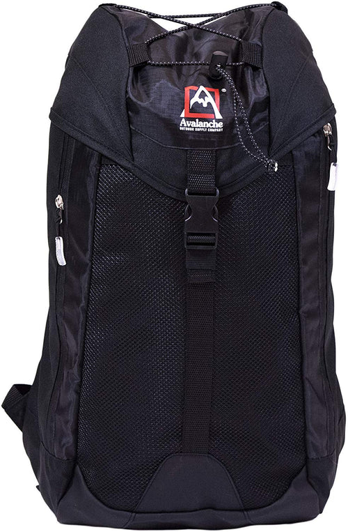 Jenks Cinch Top Padded Strap and Back Outdoor Backpack(Black,17 Inch)