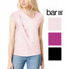 Bar III Womens Twisted Sleeveless T-Shirt Top