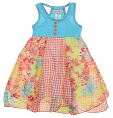 Jona Michelle Girls Sleeveless Patterened Casual Spring/Summer Playwear Dresses-943614