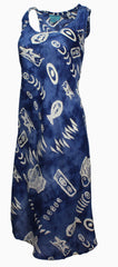 Aqua Beach Womens Rayon Fish Cover Up Dress