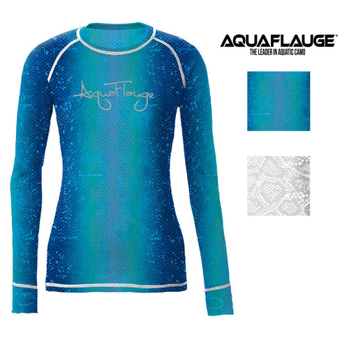 Aquaflauge Womens Long Sleeve Quick Dry Performance Shirt